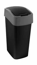 Prügikast Curver FlipBin, 45 L, must/hall
