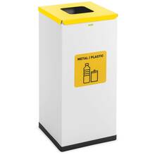 Prügikast Ulsonix, 60 L, valge/kollane