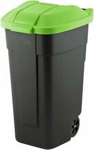 Prügikast Curver, 110 L, must/roheline