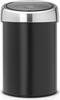 Prügikast Brabantia Touch Bin, 3 L, must