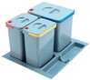 Prügikast Teka ECO EASY 60, 22 L, 3 korvi, hall