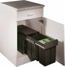 Prügikast Wesco Bio Double Master, 24 L, antratsiit