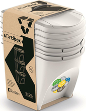 Prügikast Prosperplast Keden Sortibox, 25 L, hall