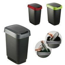 Prügikast Rotho Twist, 50 L, must/hall