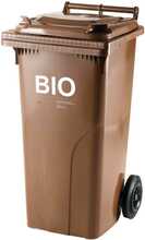 Bioloogiliste jäätmete konteiner Europlast, 120 L, pruun