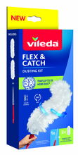 Tolmuhari Vileda Flex & Catch, lühike vars, 1 tk + 2 täidet