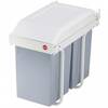 Prügikast Hailo Multi-Box Duo, 2x14l, kreemjas