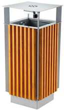 Linna prügikast MEVA, 65 L, hall/kollane