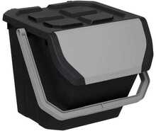 Sorteerimiskast 5five Simply Smart Plast, 24 L, must