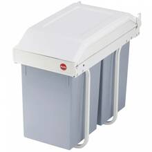 Prügikast Hailo Multi-Box Duo, 2x14l, kreemjas