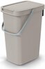 Prügikast Prosperplast Systema Q, 12 L, pruun