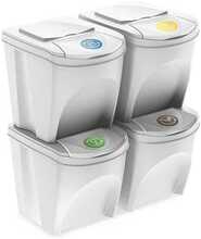 Prügikastide komplekt Prosperplast Sortibox, 25 L, hall