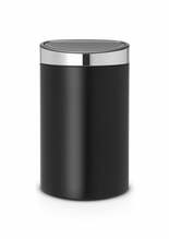 Prügikast Brabantia Touch, 40 L, matt must