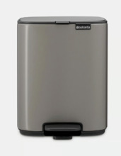 Prügikast Brabantia Bo, 7 L, plaatina, pedaaliga