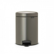 Pedaaliga prügikast Brabantia NewIcon, 5 L, hall/platinum