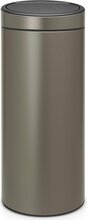 Prügikast Brabantia Touch Bin, 30 L, pruun/hall