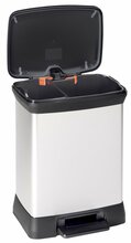 Prügikast Curver Deco Bin, 10+18 L, hõbedane