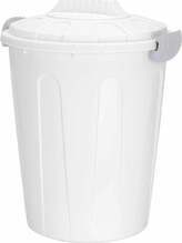 Prügikast H&S Y54980740, 23 L, valge