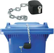 Kettlukk prügikastile Gsg24, 80L - 1100L, must