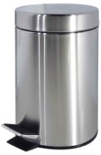 Prügikast Besk Pedalų, 3 L, kroomitud
