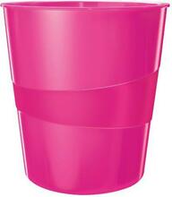 Prügikast Leitz Plus Wow, 15 L, roosa