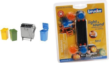 Prügikastide komplekt Bruder Garbage Can Set, 02607