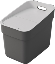 Prügikast Curver Ready To Collect, 20 L, tumehall/helehall