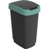 Prügikast Rotho Twist, 50 L, must/tumeroheline