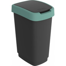 Prügikast Rotho Twist, 50 L, must/tumeroheline