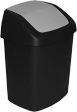 Prügikast Curver Swing Top, 10 L, hõbe/must