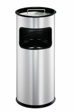 Prügikast Durable 333023, 17 L, ümmargune, metall, hõbedane