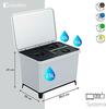 Prügikast Prosperplast SYSTEMA, 23 L + 2 x 10 L, hall