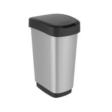 Prügikast Rotho Twist, 25 L, metalliseeritud