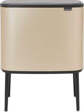Prügikast Brabantia Bo Touch Bin, 3 x 11 L, šampanja