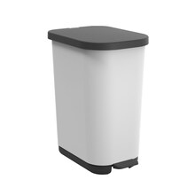 Pedaaliga prügikast Rotho Ribo, 35 l, valge