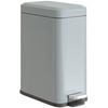 Prügikast Homcom, metall, 5 L, hall, 29,2 x 14 x 32 cm