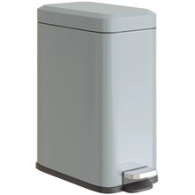 Prügikast Homcom, metall, 5 L, hall, 29,2 x 14 x 32 cm