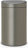 Prügikast Brabantia Touch Bin, 10+23 L, plaatina/pruun