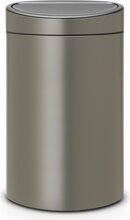 Prügikast Brabantia Touch Bin, 10+23 L, plaatina/pruun