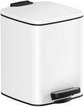 Prügikast Songmics, 6 L, valge