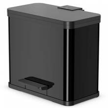 Prügikast Hailo Oko Duo Plus, 17L+9L, must