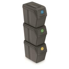 Prügikastide komplekt Prosperplast SORTIBOX, 20 L, akmekhall, 3 tk