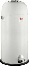 Prügikast Wesco KickMaster Maxi, 40 L, valge