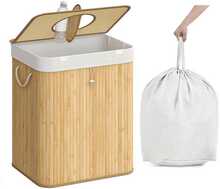 Deposiitpudeli kogumiskast Songmics, 95 L, 40,5x40,5x61 cm, beež