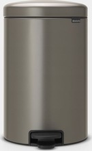 Prügikast Brabantia NewIcon, 20 l, plaatina/pruun