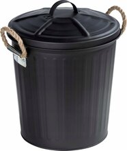 Prügikast Wenko Gara, 6 L, 28.5 cm x 24 cm, must