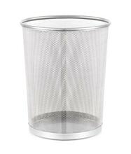 Prügikast Forpus, 13 L, metall, perforatsioon, hõbe