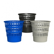 Prügikast BCF AD Class, perforeeritud plastik, must