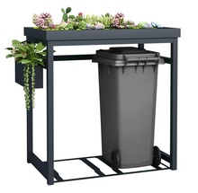 Varjualune väliskonteinerile, 480 L, must