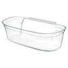 Prügikast Bigbuy Home Mini, 17 x 9,5 x 30,5 cm, läbipaistev/valge